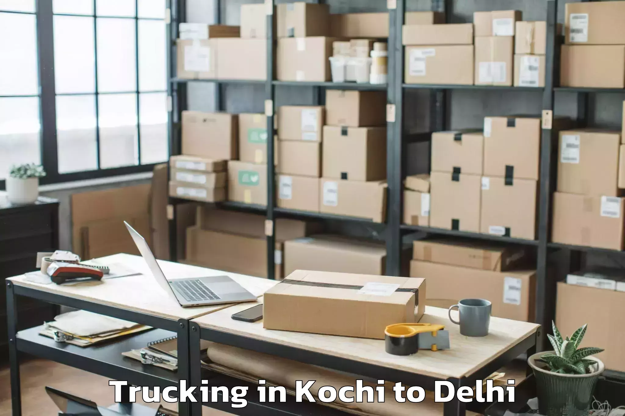 Kochi to Palam Trucking Booking